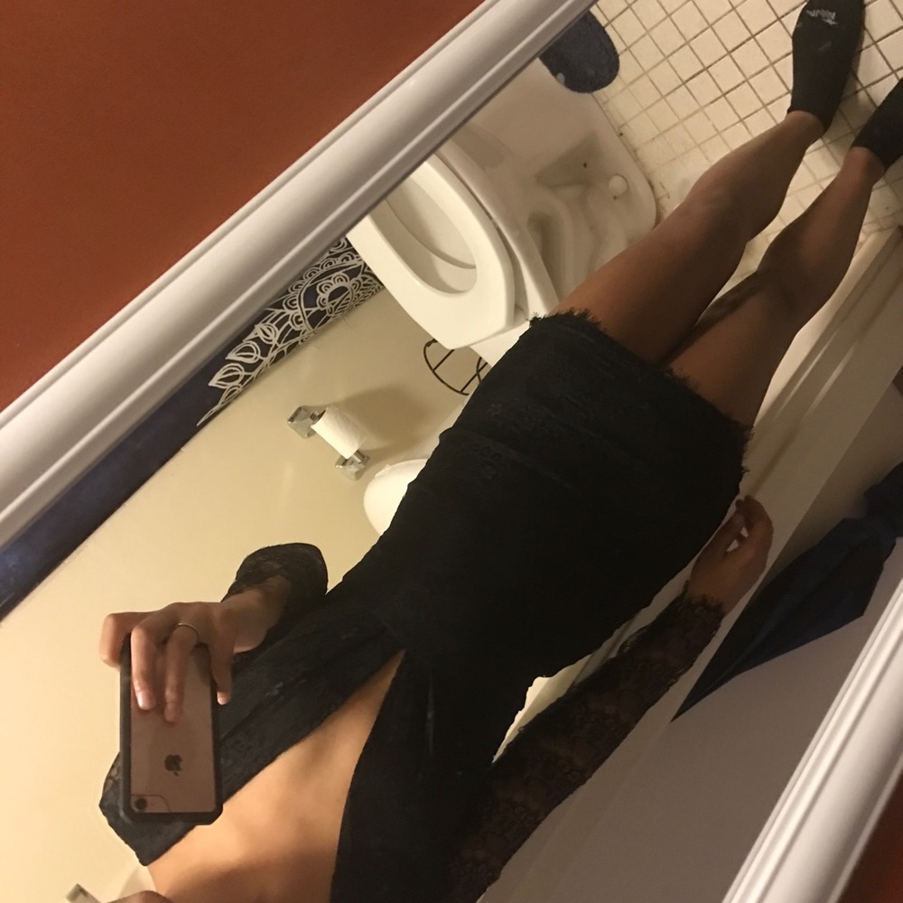 Sexy black dress
